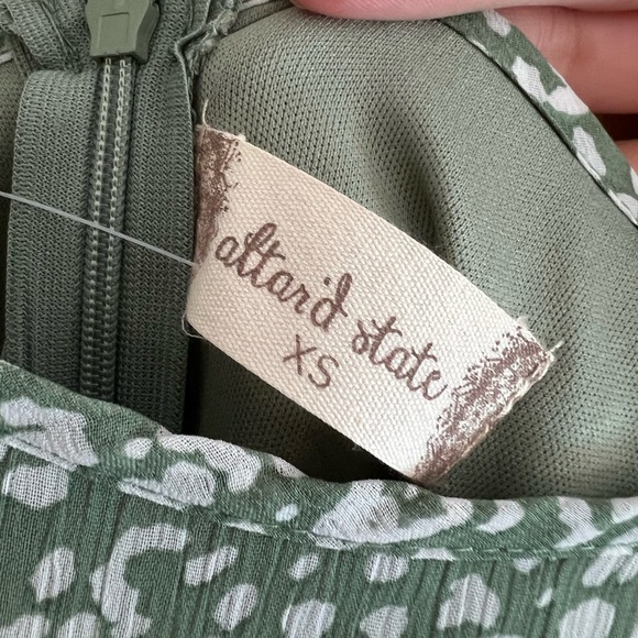 NWT Altar’d State Anaya Dress, Size XS, Sage Green - Picture 3 of 7